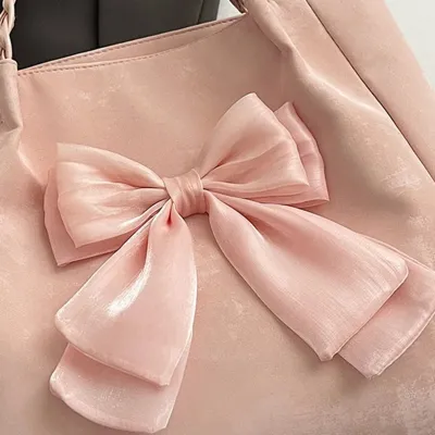 Cute Bow Ballet Style Large Capacity Shoulder Bag